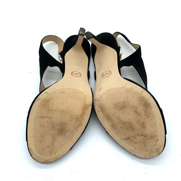 Michael Michael Kors black suede slingback heels - Picture 10 of 11